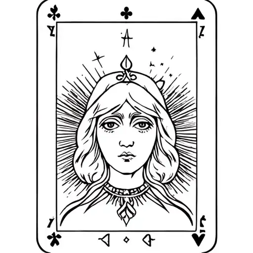 Virgin Brand In Tarot Card Design