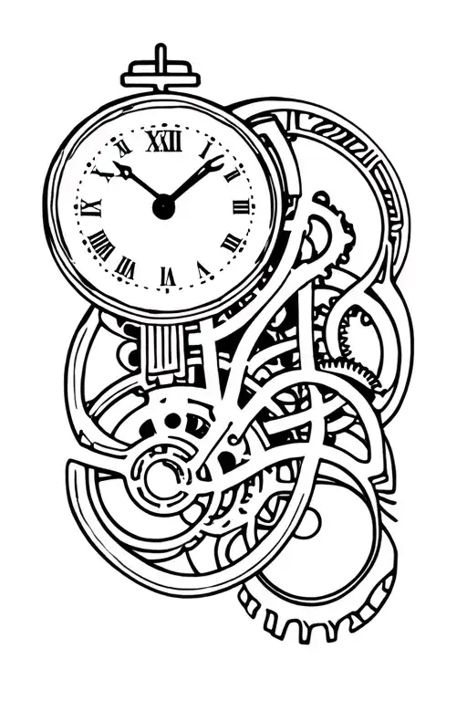 Clock Mechanism Intertwined