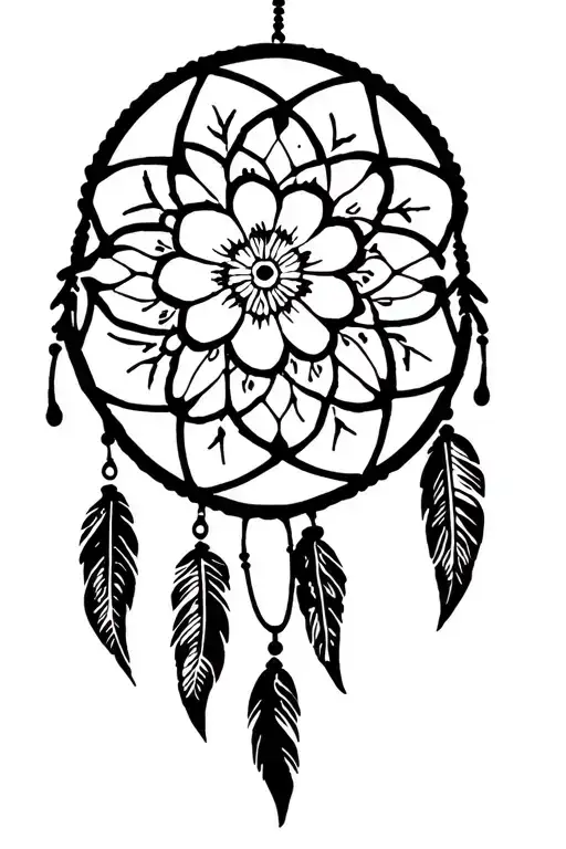 Dreamcatcher Marilyn Monroe Mandala Flower