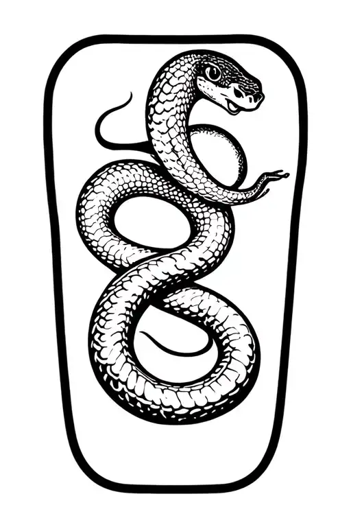 A Snake On A Person's Arm