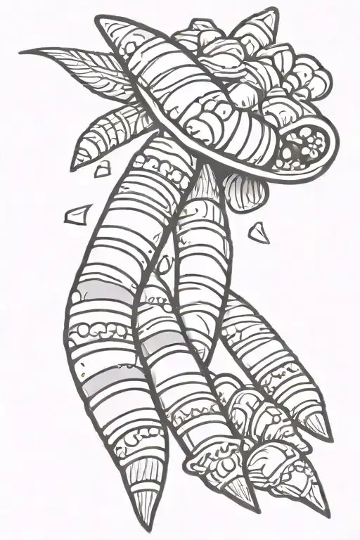 Candy Corn Eating Another Candy Corn Feilds In Background