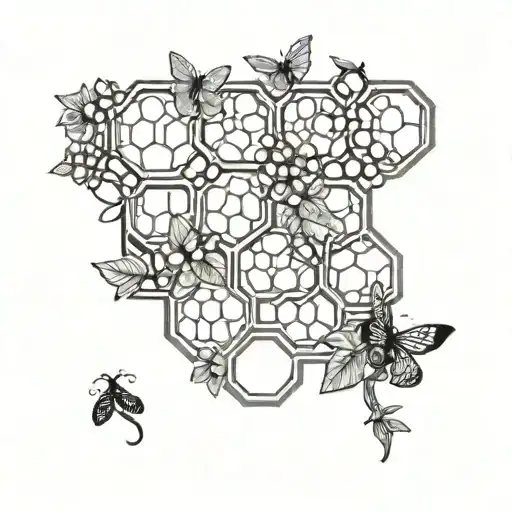 Honeycomb And Vine Intertwined