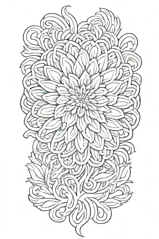 Chrysanthemum That Looks Like It's Spinning