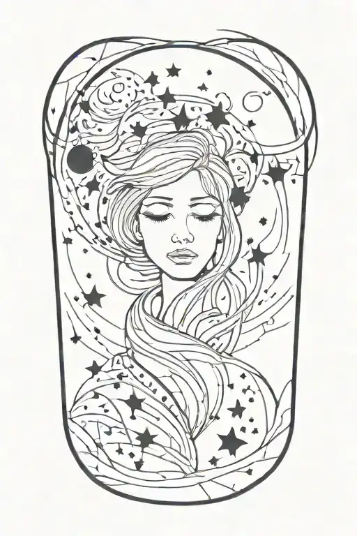 Heaven Opening Her Coat To Reveal Hidden Galaxies