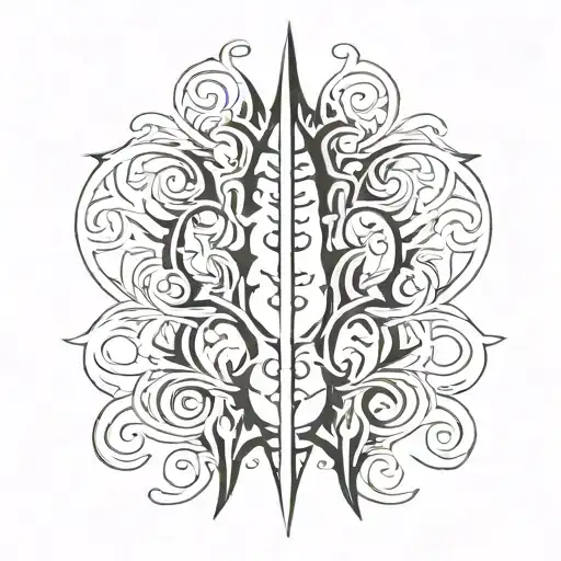 Gothic Spine Tatto