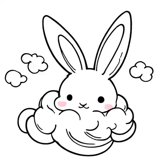 Fineline Bunny-shaped Cloud