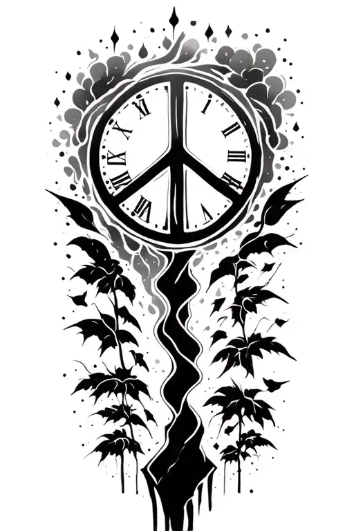 Peace And Lightining Storm And Time And Nature