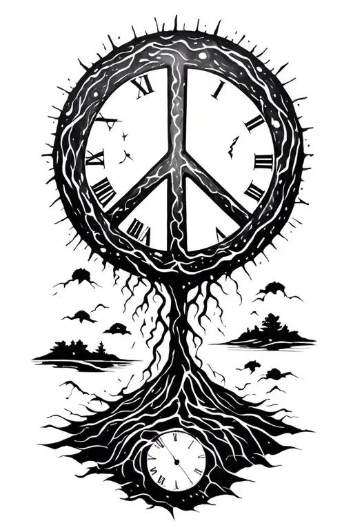 Peace And Lightining Storm And Time And Nature