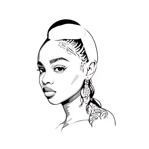 A Portrait Of A Young Black Woman