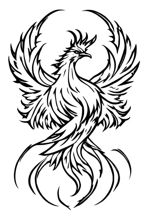 Stencil Pheonix