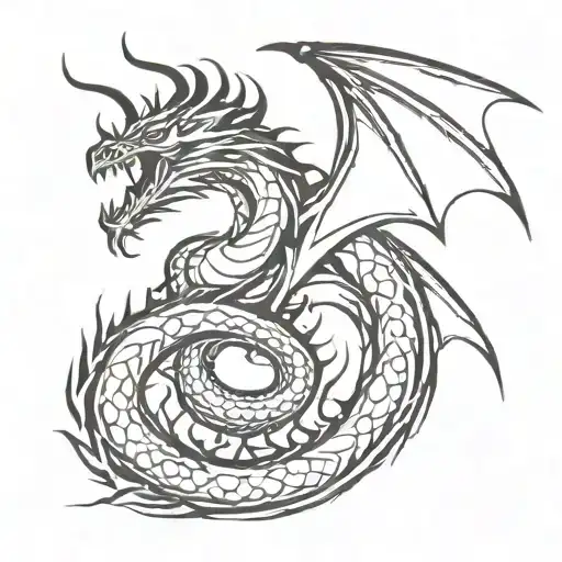 Dragon Coiled