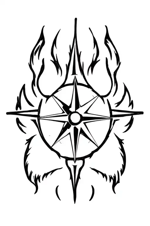 Bear Paw Compass