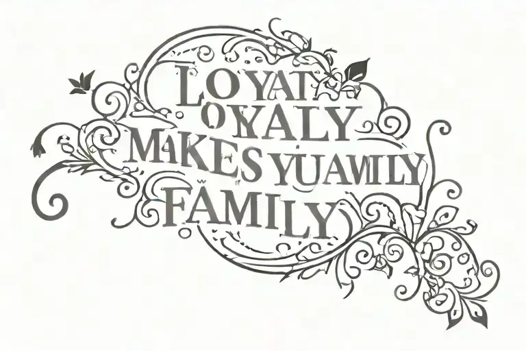 Loyalty Makes You Family