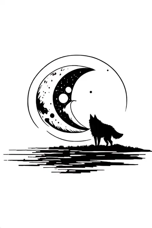 Moon And Wolf