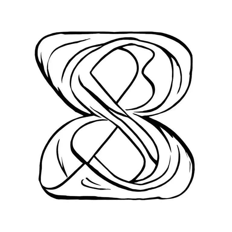 Infinity With Z And B Letters
