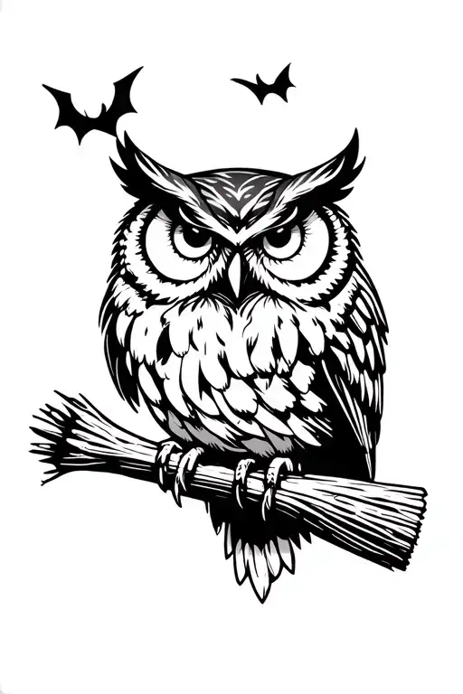 Owl Witches Broom In Front