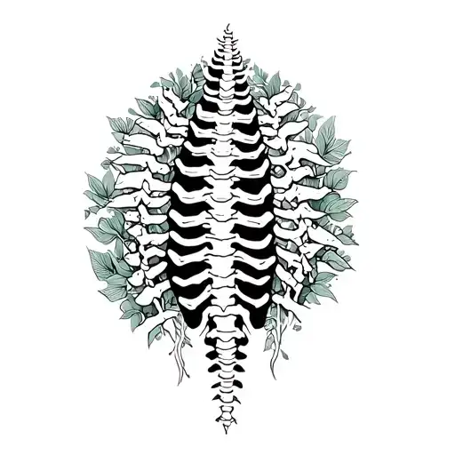 Spine Tattoo Nature
