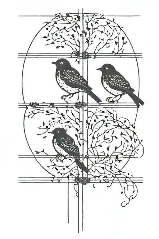 Two Black Birds On Wire