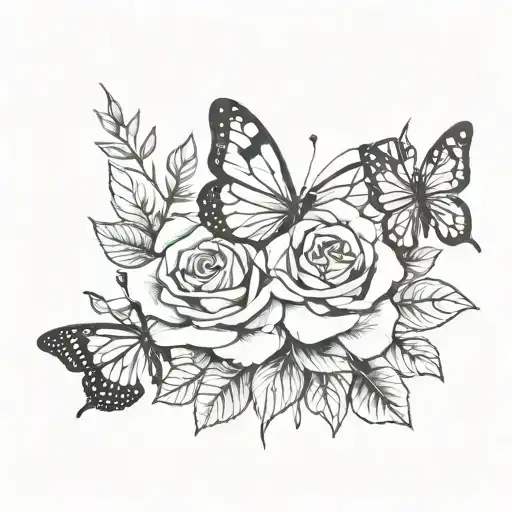 Roses Baby Moon Pray Flower Butterfly Junebug