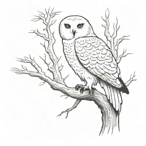 Hedwig In A Tree