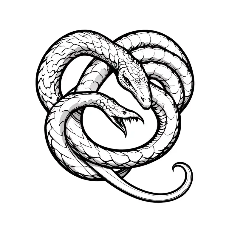 Viper Snake Wrapped Arms Male Arm Sleeve