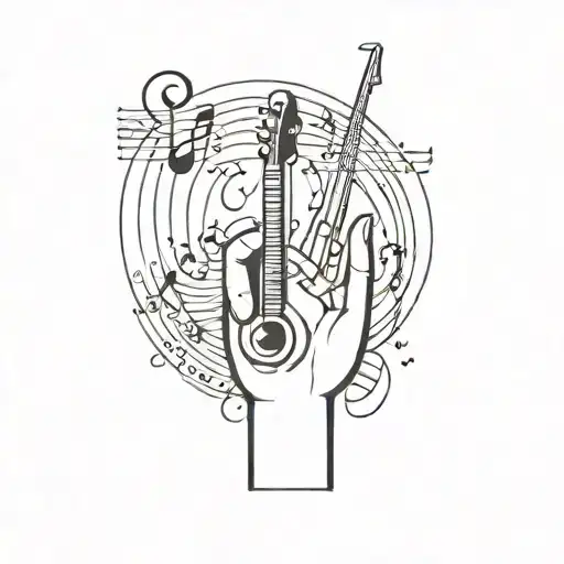 Music Inspired Hand Tattoos Inspired