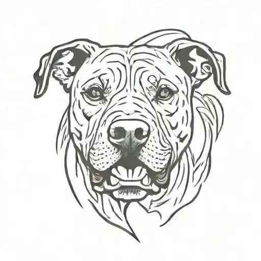 Pitbull Barking Fiercely