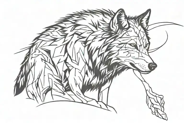 Wolf Deciding On A Pack Or Being Alone