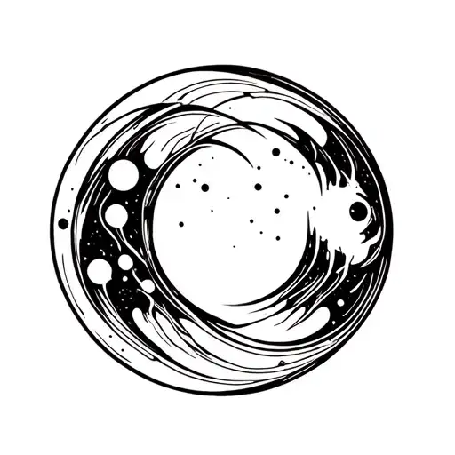 Abstract Electric Moon