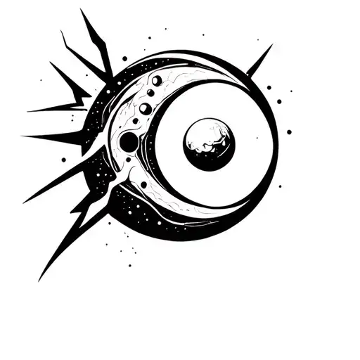 Abstract Electric Moon