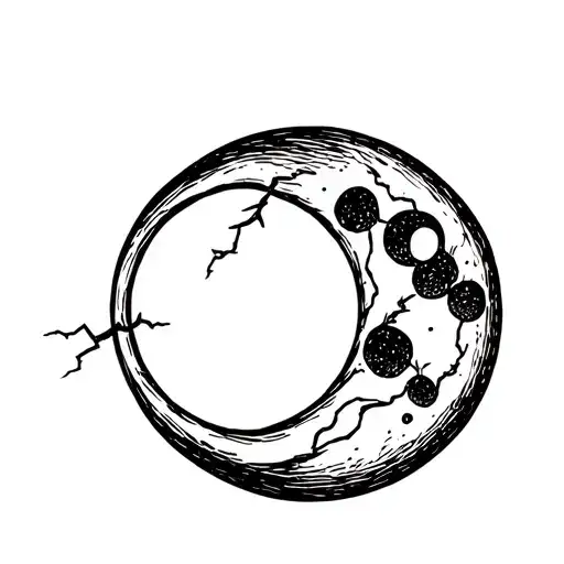 Minimalistic Moon And Electricity