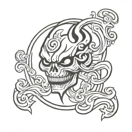 Evil Tattoo Design