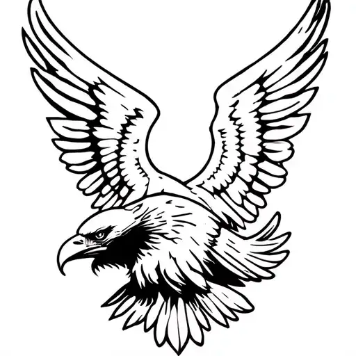 Make A Shoulder Tattoo With A Eagle Representing Freedom