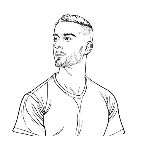 A Man In A Black Shirt