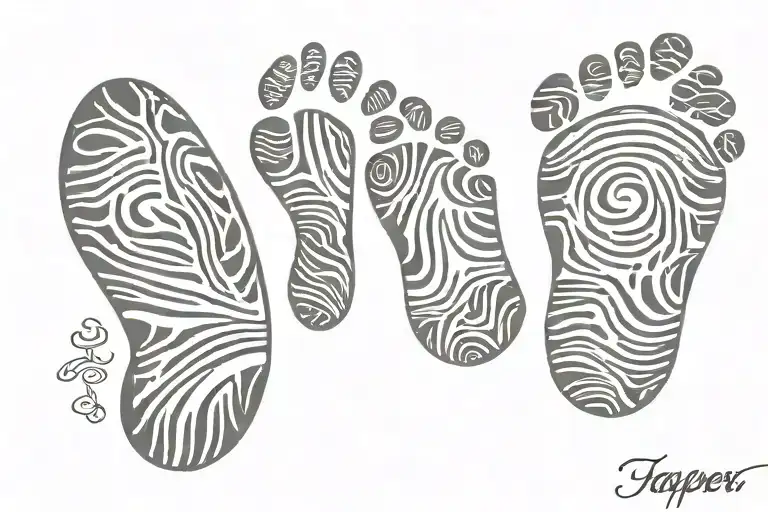 Baby Footprint With Name Jasper