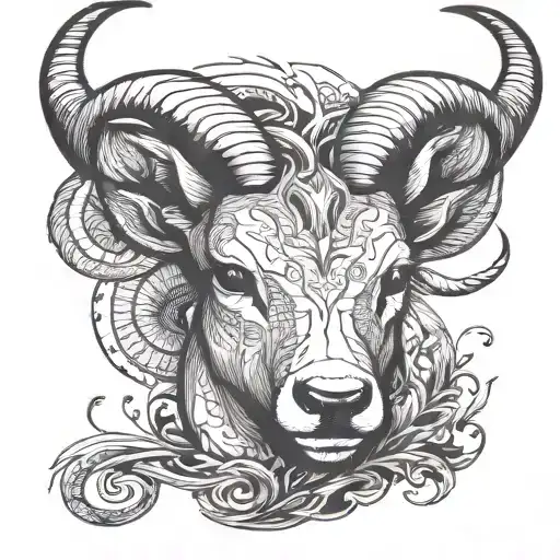 Male Deer Looking Straight