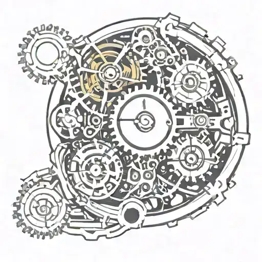 Broken Watch Mechanism Intertwined