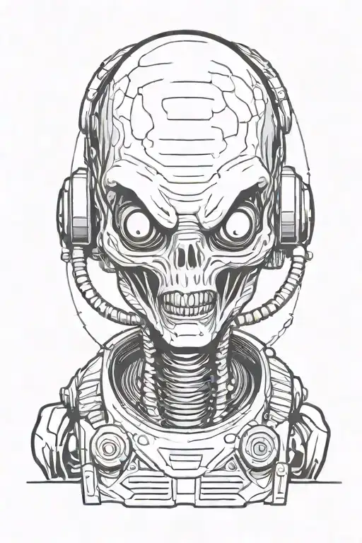 Mars Attacks' Alien Portrait
