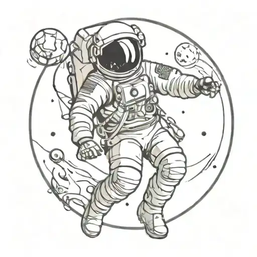 Space With Astronaut Suit