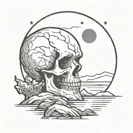 Skull Blood Moon Island