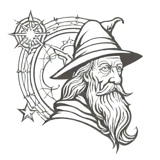 Wizard With A Sun For A Head