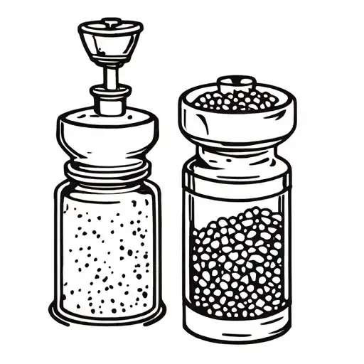 Female Salt And Male Pepper Grinder