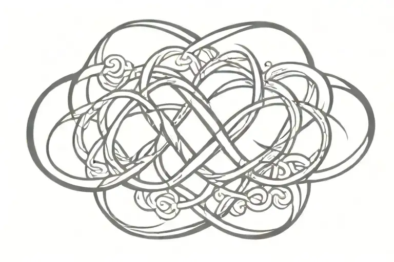 Heart Infinity Symbol Intertwined Representing The Client's