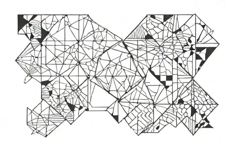 Geo Symteric Shapes Tatto Mood
