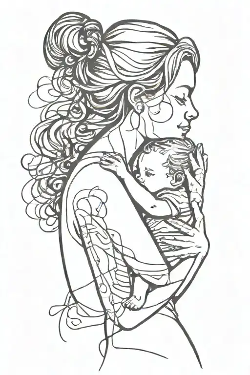 Mother Holding Infant