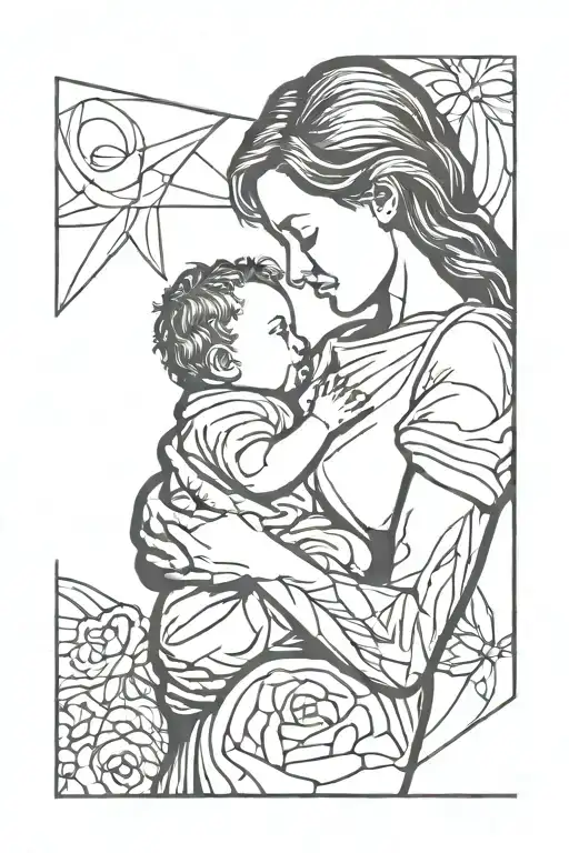 Mother Holding Infant