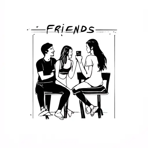 Friends Cast Sitting