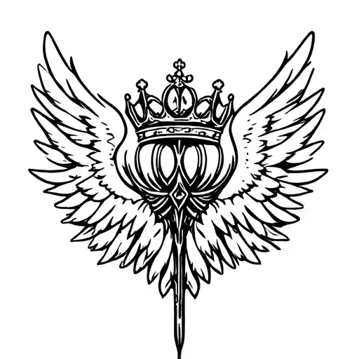 Wings With Crown