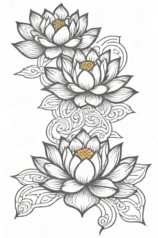 Lotus Flower Intertwined
