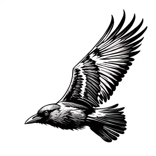 Crow Flying